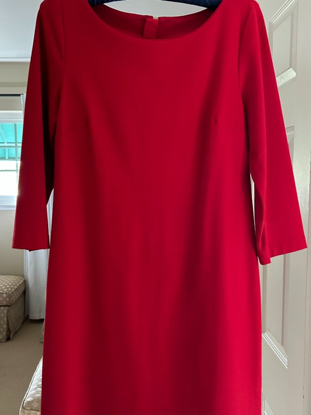 BANANA REPUBLIC RED DRESS WITH ZIPPER BACK SIZE 6